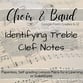 Identifying Treble Clef Notes Digital File Digital Resources cover